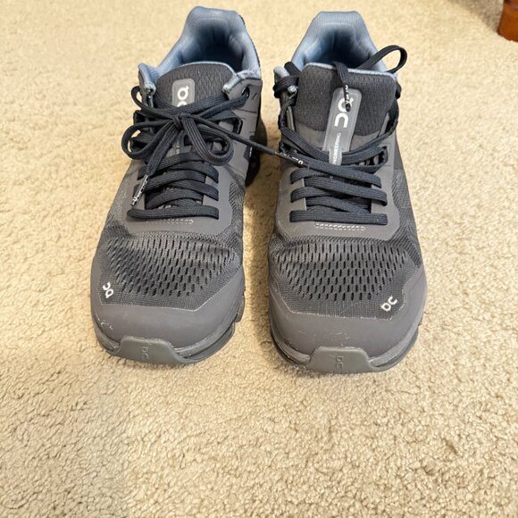 $169 Authentic ON Running Swiss Engineering Women's Black Sneakers Sz.7.5 - Picture 9 of 12